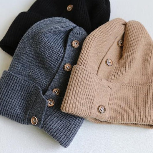 🔥Black Friday Flash Sale - 49% OFF🔥Button Up Beanie🔥BUY 2 FREE SHIPPING