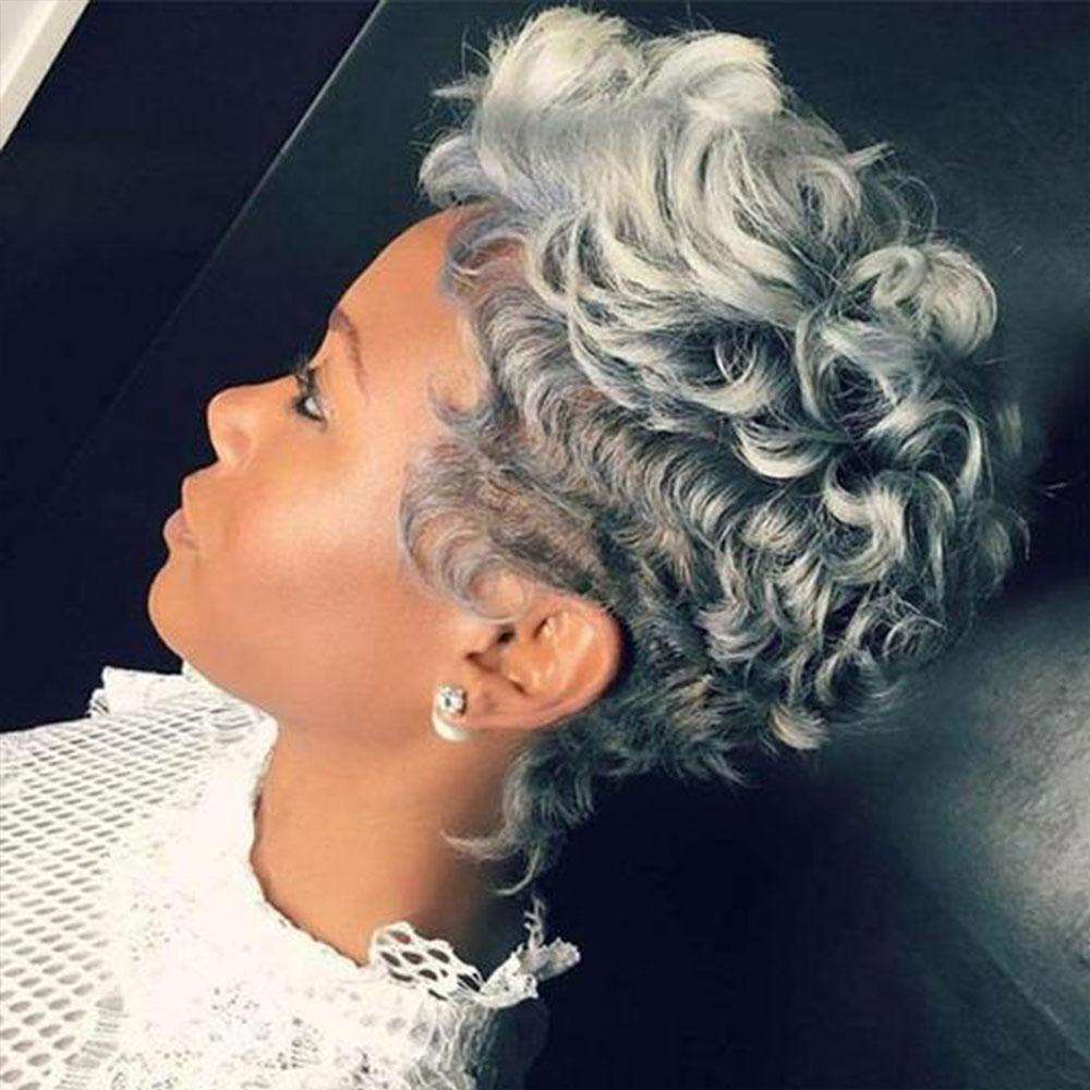 Luna 040 Ⅱ African American Layered Short Curly Wig for Women