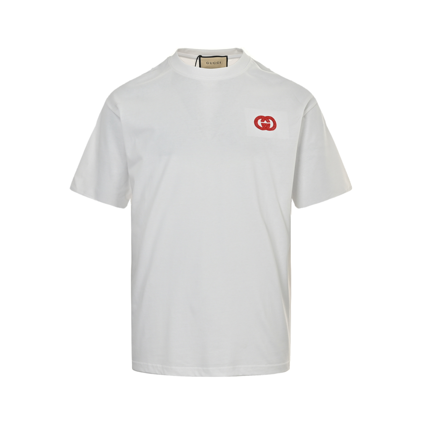 Gucci 25ss front and back embroidered logo short sleeves