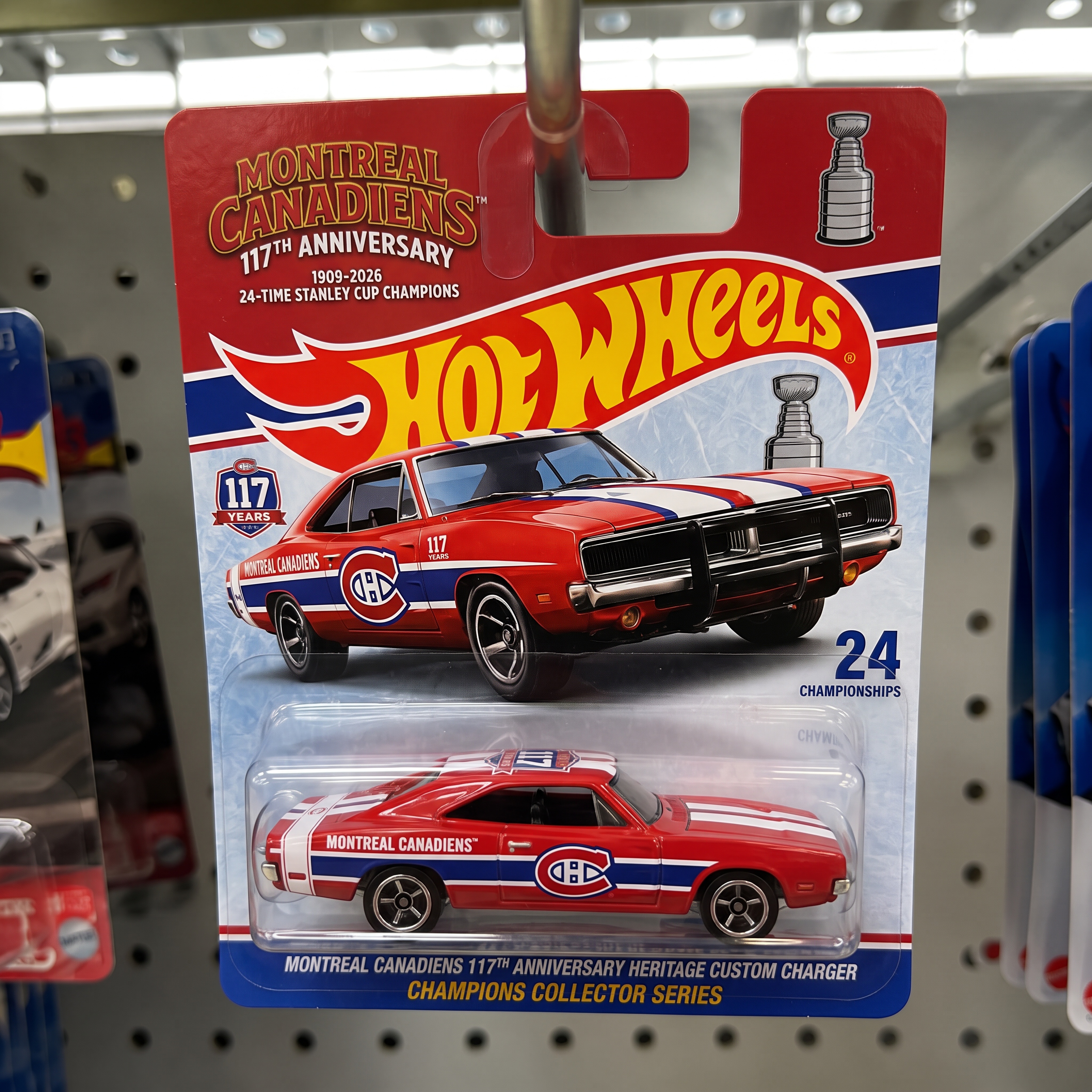 Hot Wheels🔥Montreal Canadiens 117th Anniversary Heritage Custom Charger