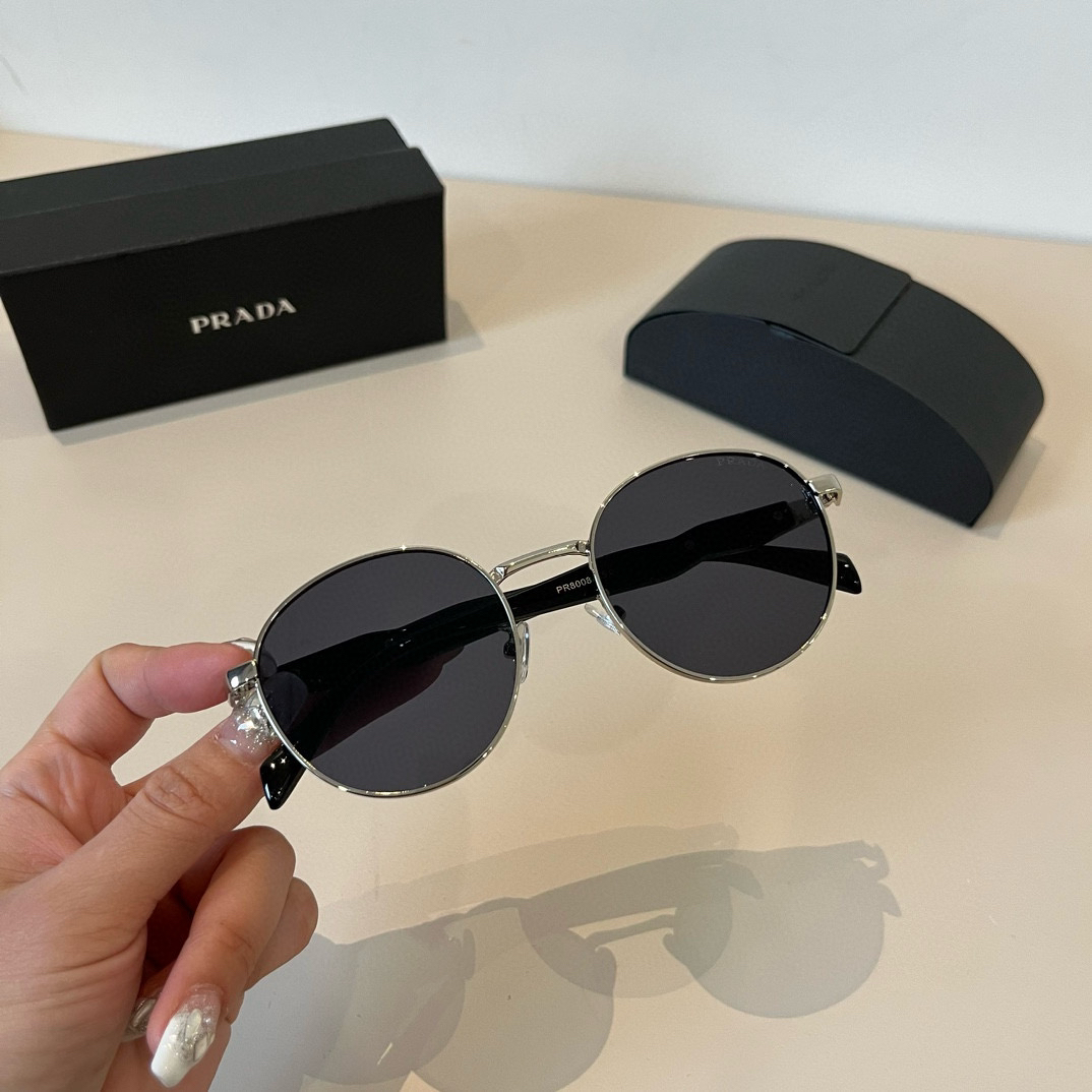 Prada round frame sunglasses