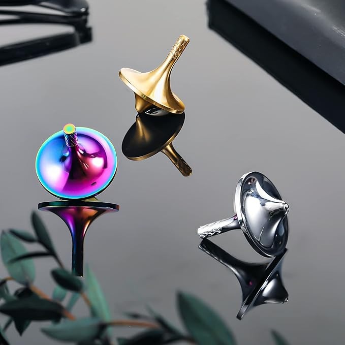 ✨Flash Sale✨3 Pieces Brass fidget spinner, desktop decompression, anti-anxiety, help focus, office learning toys