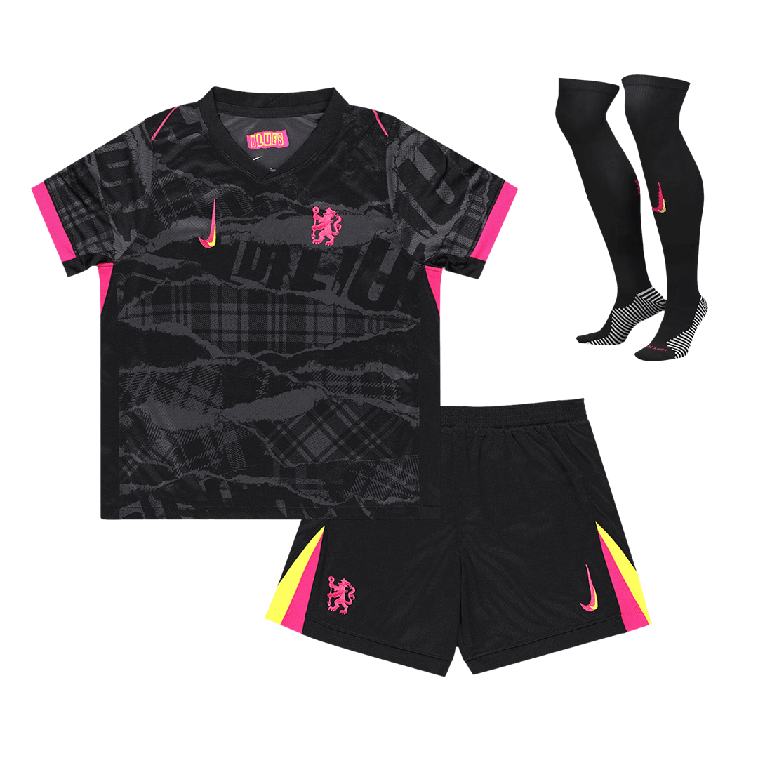 Chelsea Kids' Third Away Football Jersey (Shirt+Shorts+Socks) 2024/25