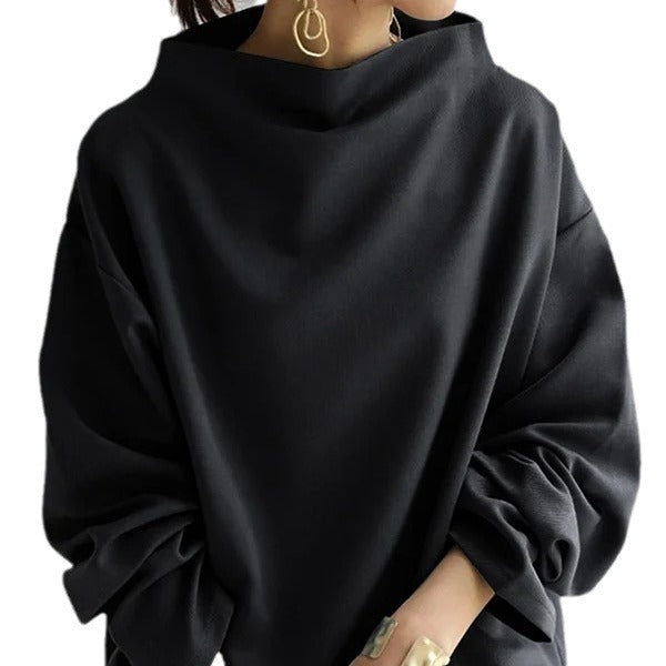 Women's Solid Color Loose-Fit Casual Top