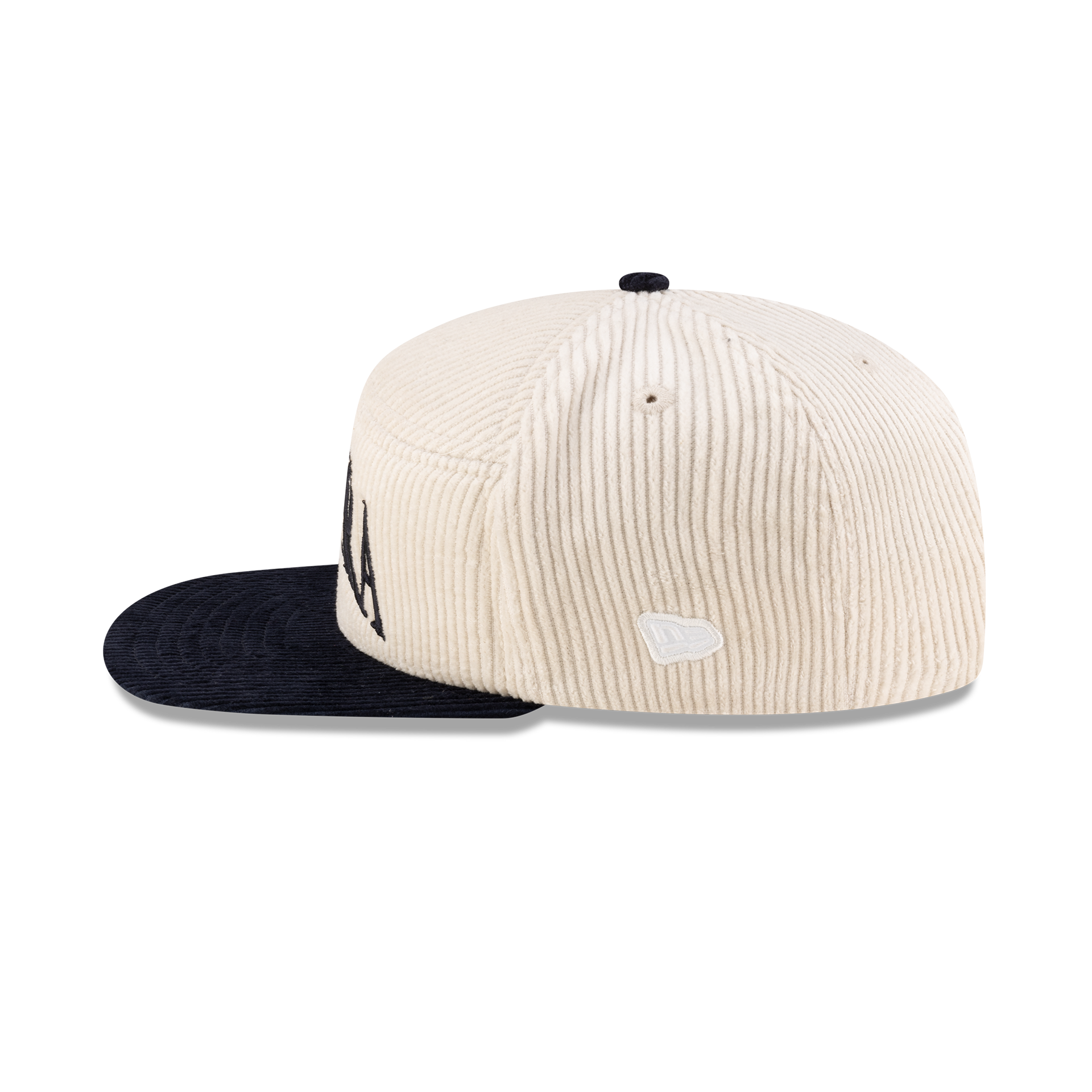 New Era Branded Paragon Corduroy Chrome White Split Panel 9FIFTY Snapback Hat