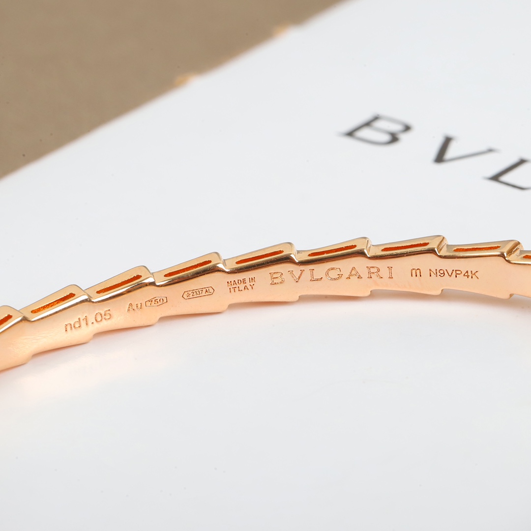 Bulgari Serpenti Viper Mother-of-Pearl Snake Bracelet