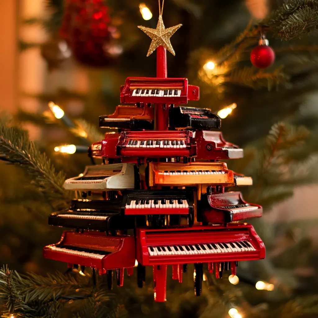 Fun Musical Instruments Christmas Tree Ornament