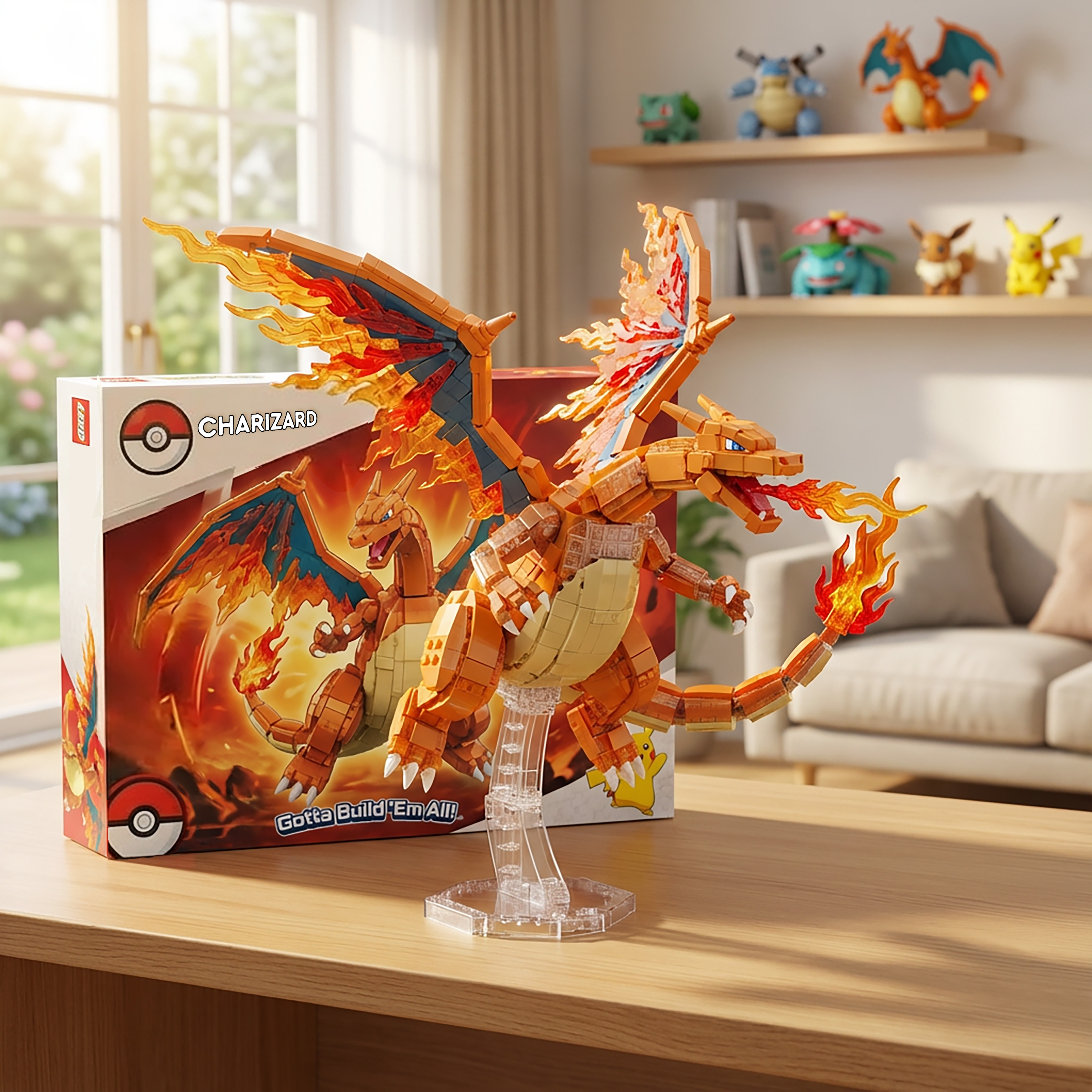Charizard Flame Edition Building Display Model
