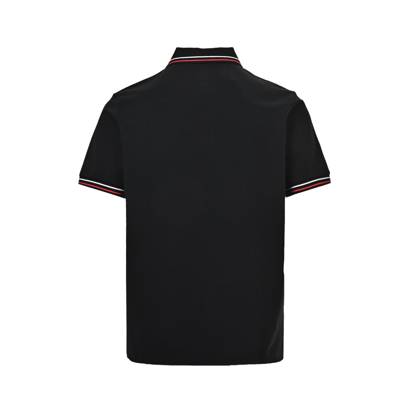 Prada 25ss contrast striped chest embroidery Polo short sleeve