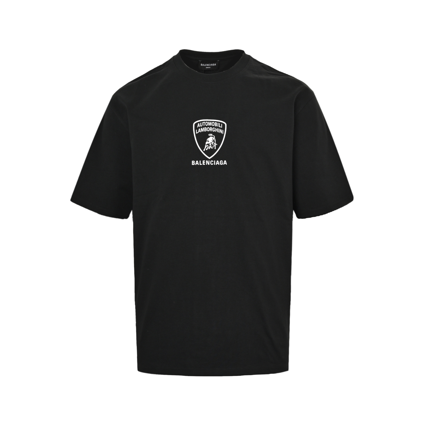 Balenciaga 25ss Lamborghini co-branded printed short sleeves
