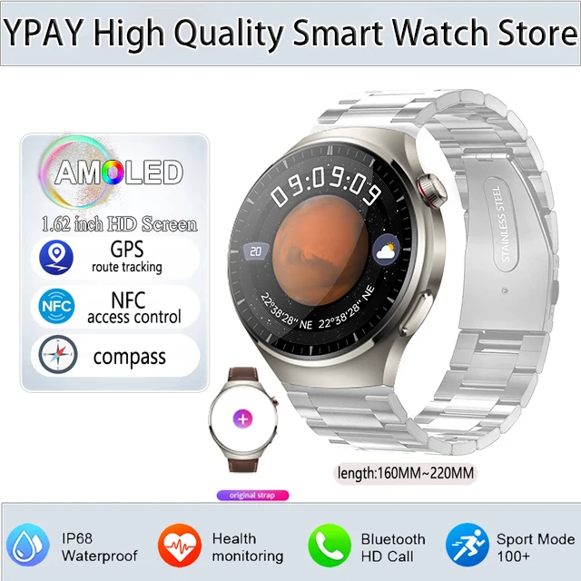 2023 New men's watch Bluetooth Call smartwatch 1.62inch full screen touch voice assistant NFC480*480 HD screen for Huawei Xiaomi
