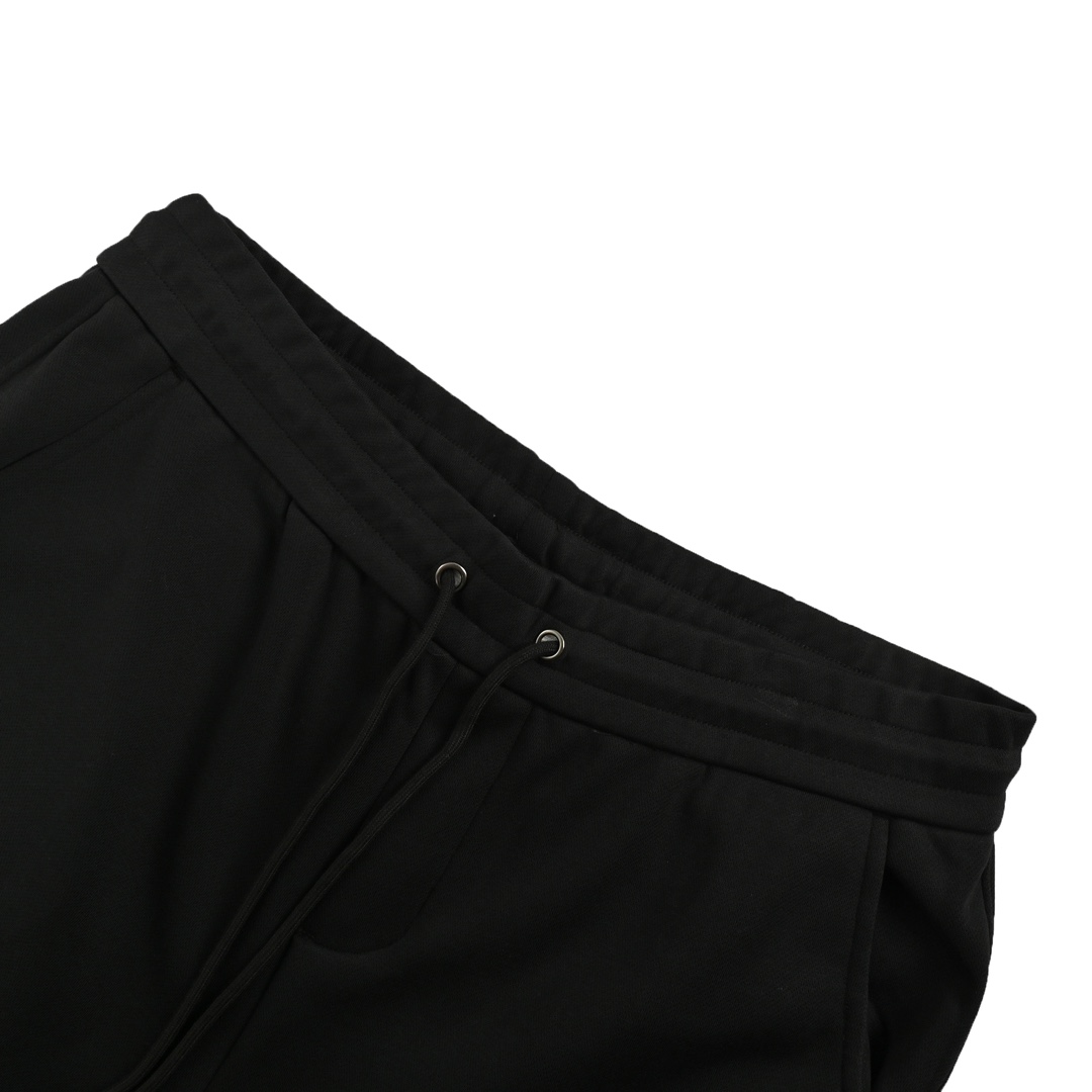 Dior 24Fw embroidered logo back pocket leather patch trousers