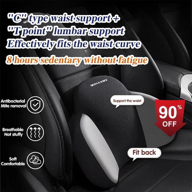 (🔥Last Day Promotion-SAVE 50% OFF)🚗Car Neck Protector Memory Foam Headrest and Lumbar Support-BUY 2 GET 10% OFF & FREE SHIPPING