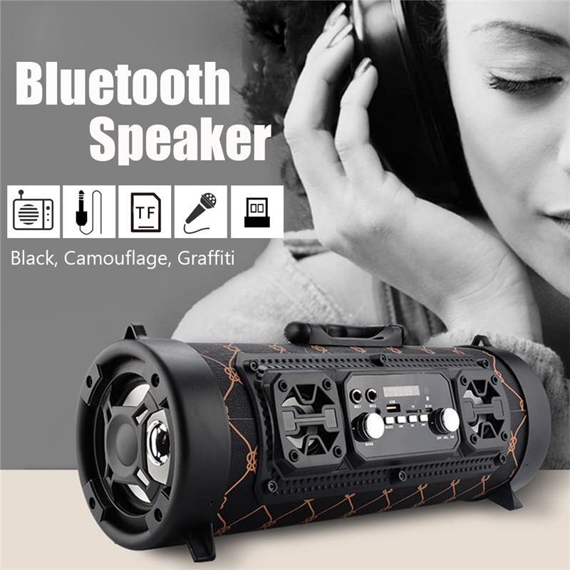 Wireless Bluetooth Portable High-power Music Barrel Bluetooth Speaker