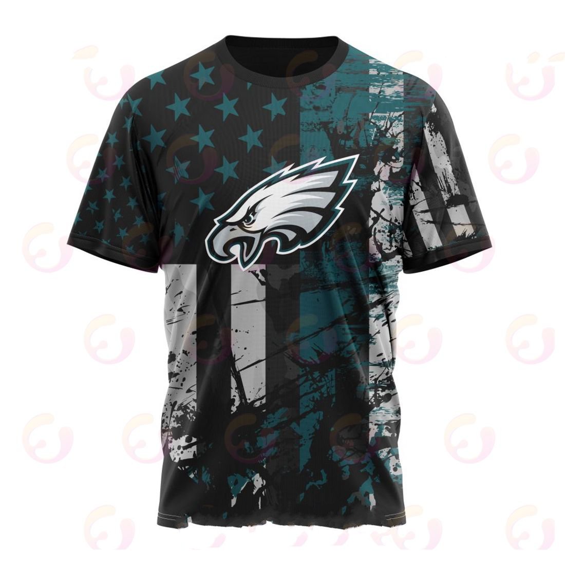 PHILADELPHIA EAGLES 3D HOODIE JERSEY FOR AMERICA