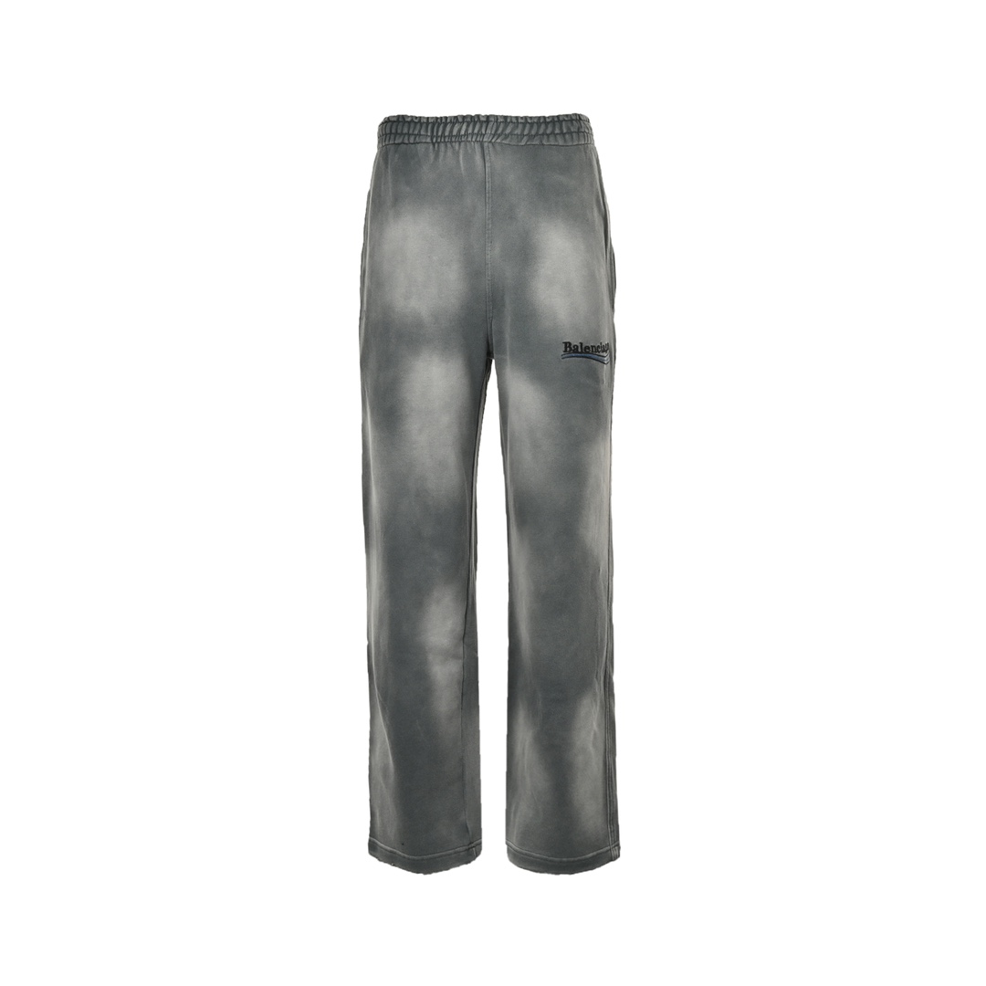 Balenciaga 24Fw Cola Embroidery Fried Snowflakes Wide Leg Pants