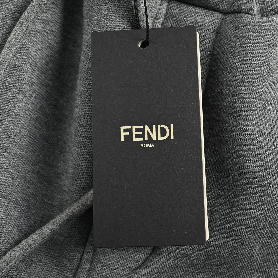 Fendi 24Fw Toothbrush Embroidered Monster Eyes Plush Trousers