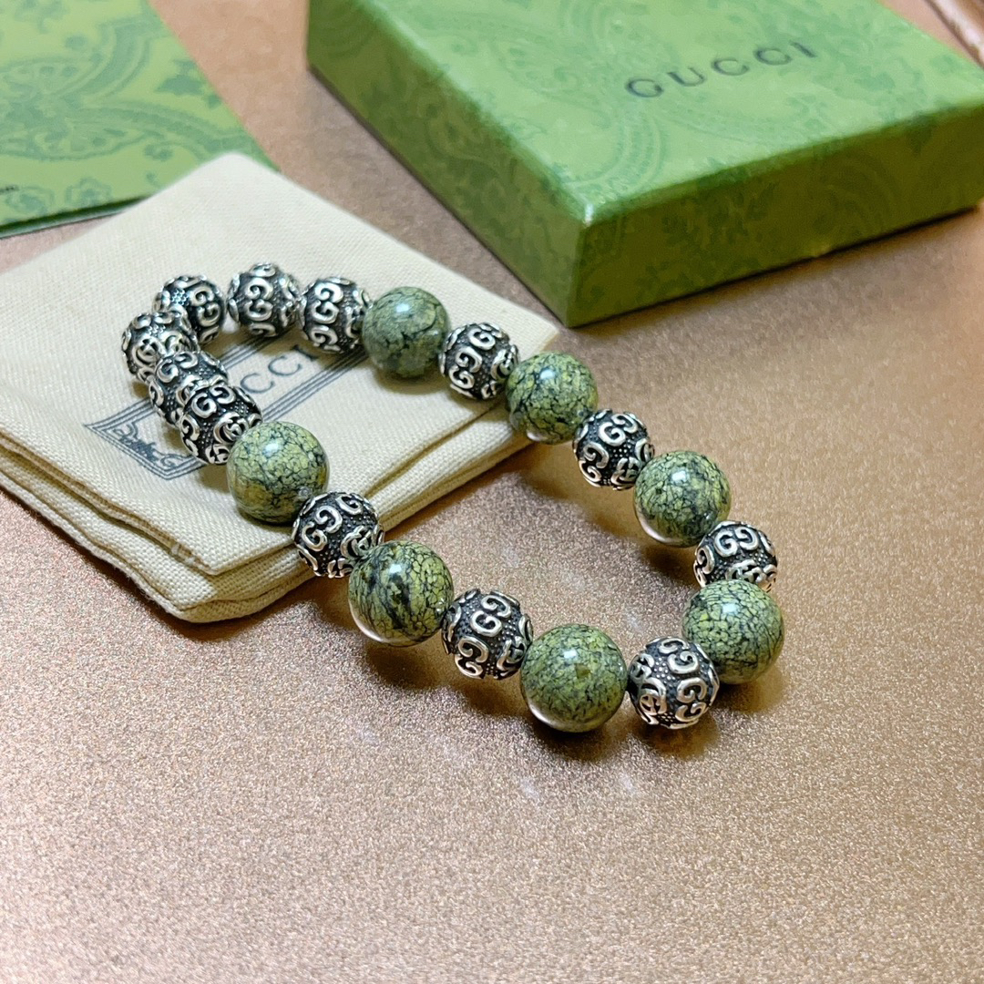 Gucci Natural Stone Herba Rosmarine Bracelet