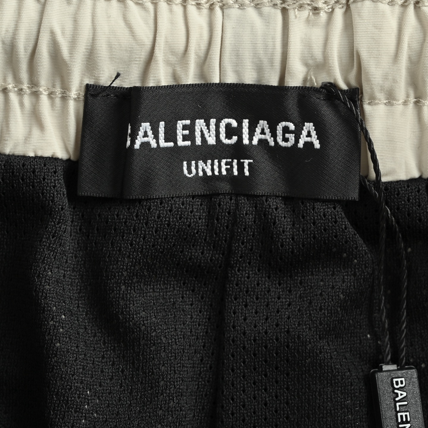 Balenciaga patchwork letter print shorts
