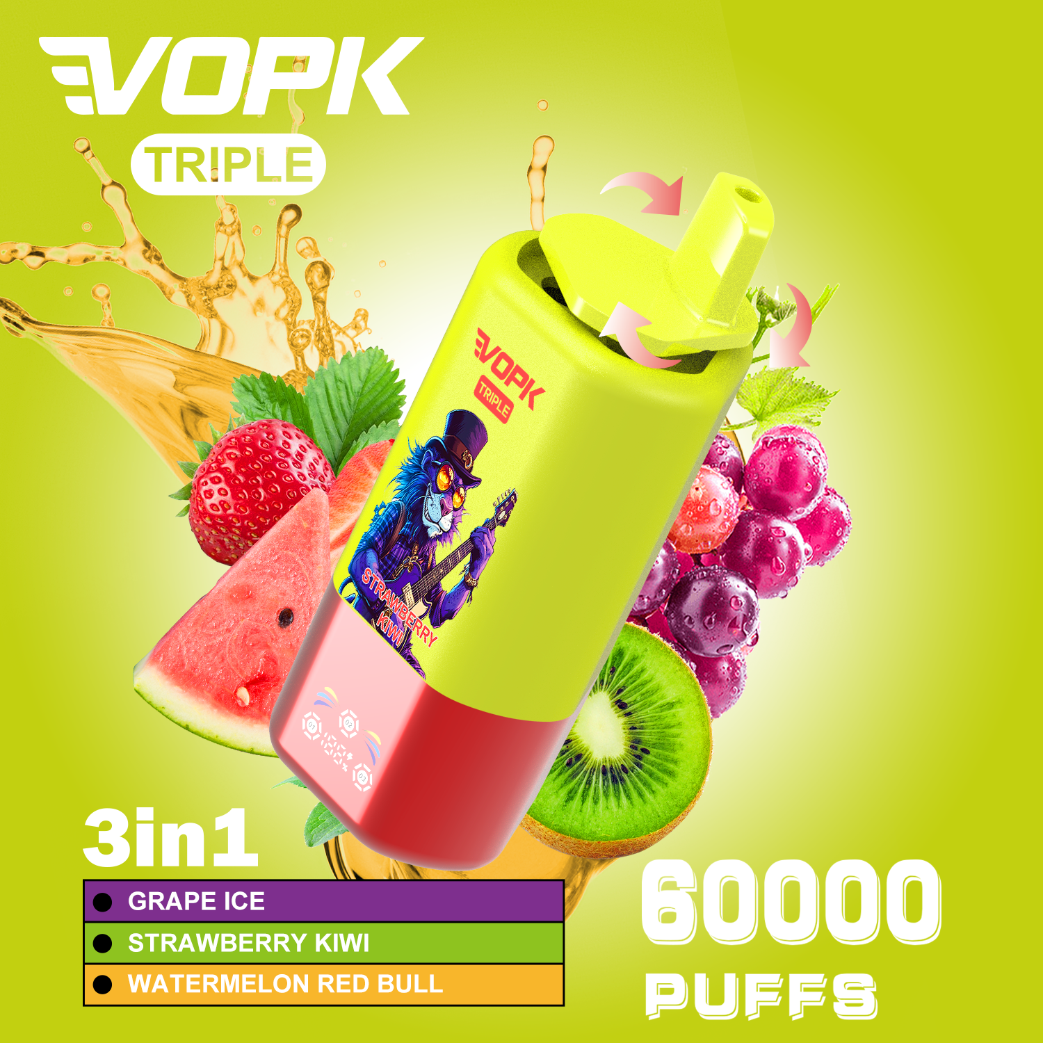 New! 3 In1 | 60000 Puffs