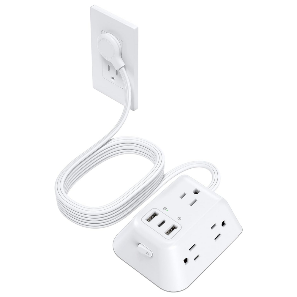 🔥On Sale🔥Desk Clamp Power Strip With Surge Protector and 5 AC Outlets and 3 USB Ports