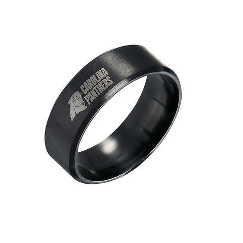 LIMITED EDITION CAROLINA PANTHERS TITANIUM STEEL RING