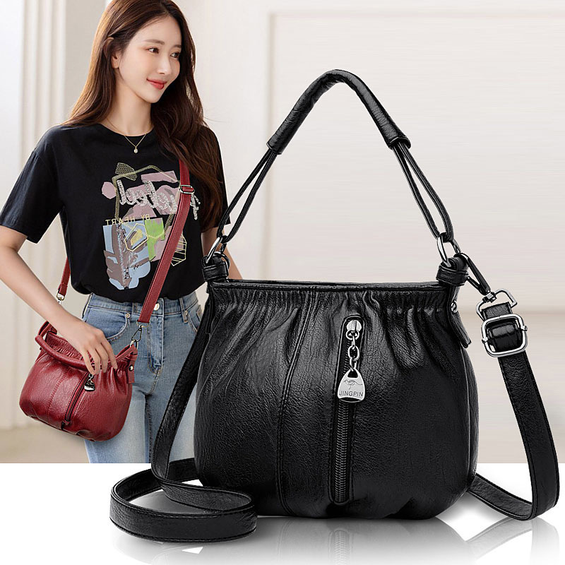 🔥NEW YEAR FLASH SALE 70% OFF🌟New Soft Leather Large Capacity Vintage Shoulder Handbags