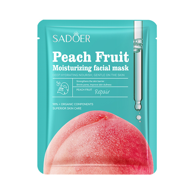 Peach plant fruit moisturizing mask replenishes water and moisturizes the skin