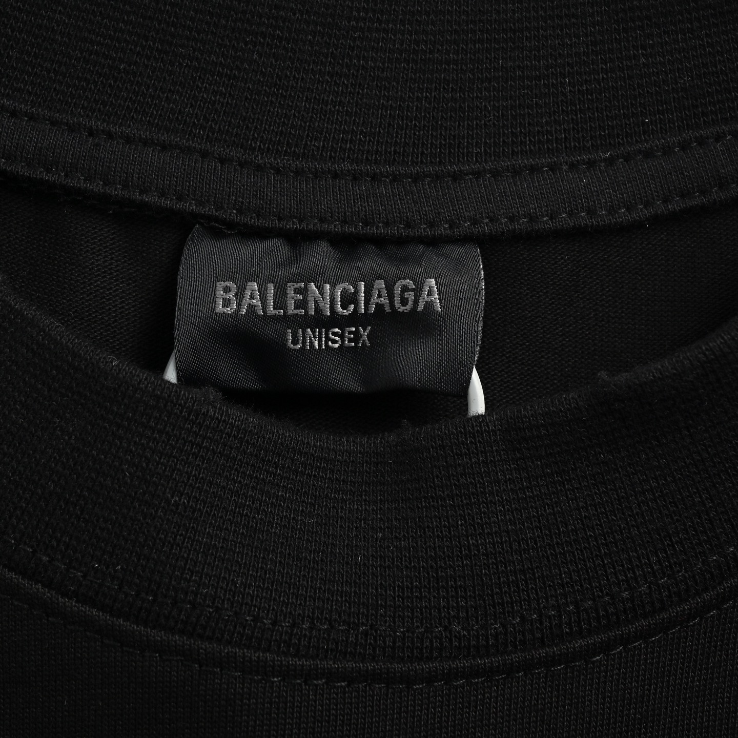 Balenciaga cracked letter print ripped short sleeves