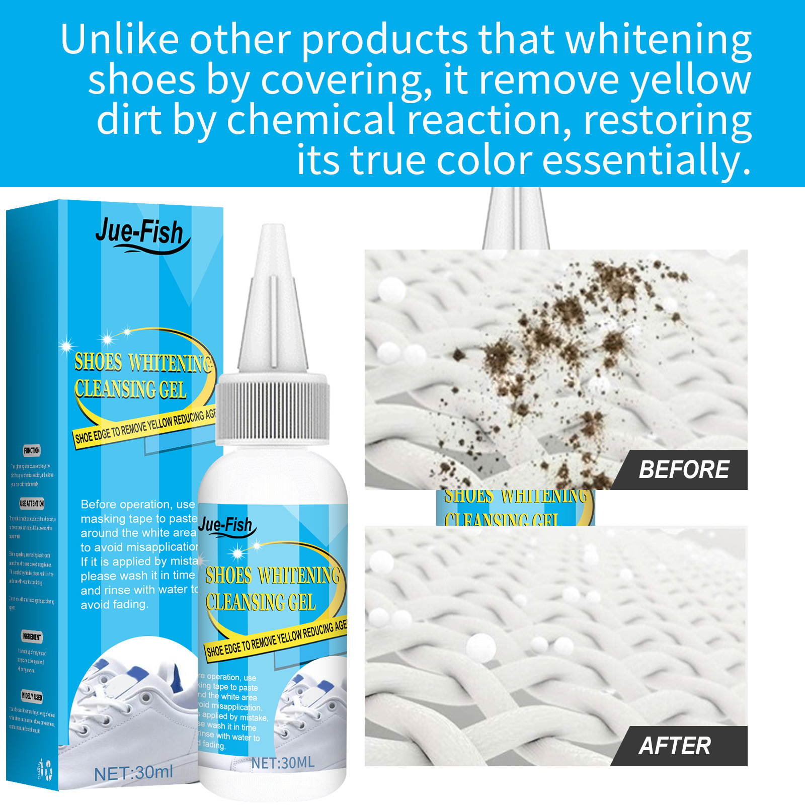 (🔥Last Day Promotion-SAVE 50% OFF)-Shoes Whitening Cleansing Gel-🔥BUY 3 GET 2 FREE