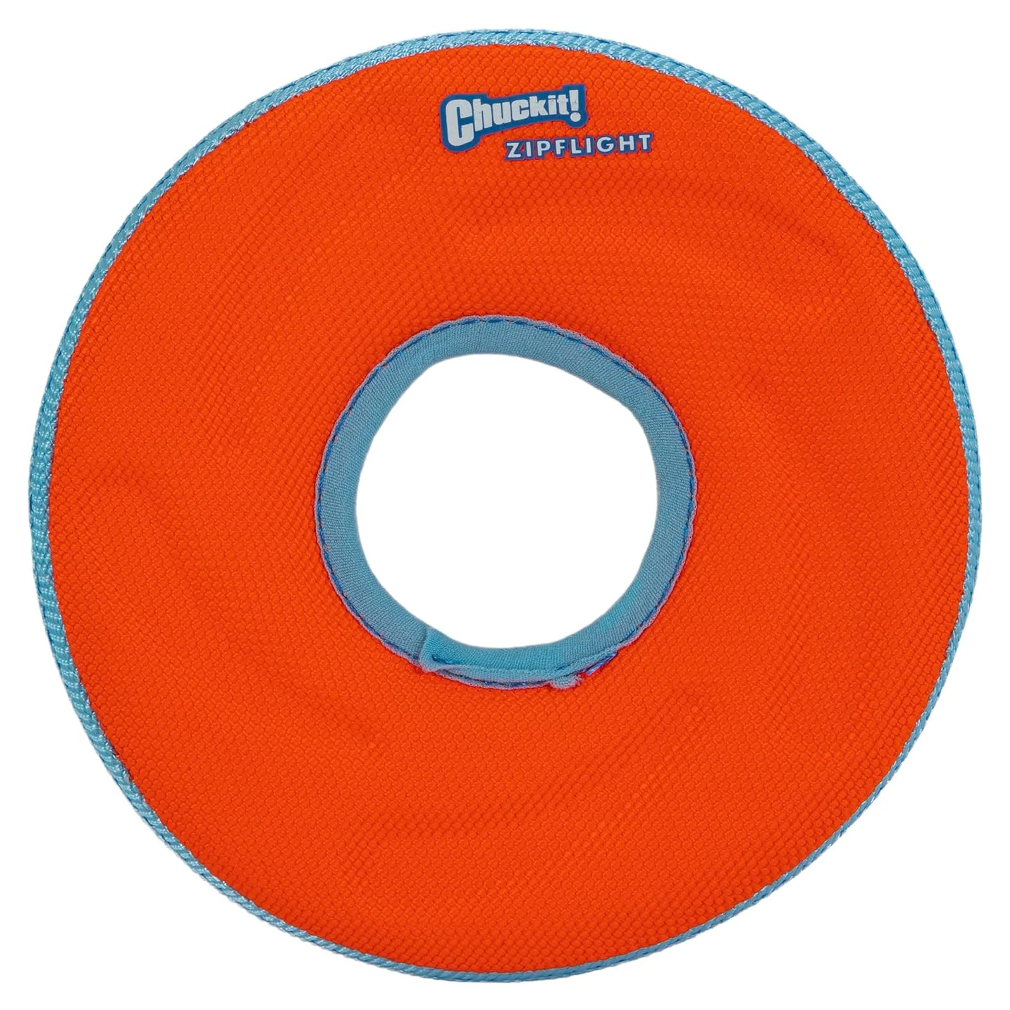 Chuckit Zipflight Flying Disc Dog Toy, Medium 8.5 Inches, Green-Blue or Orange-Blue