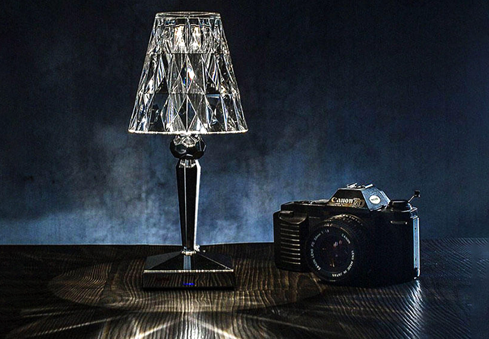 Multicolor Crystal Diamond Table Lamp