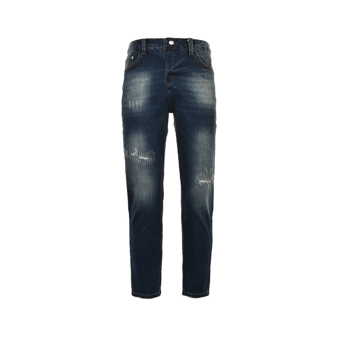 Dior pocket square silver logo embroidered jeans