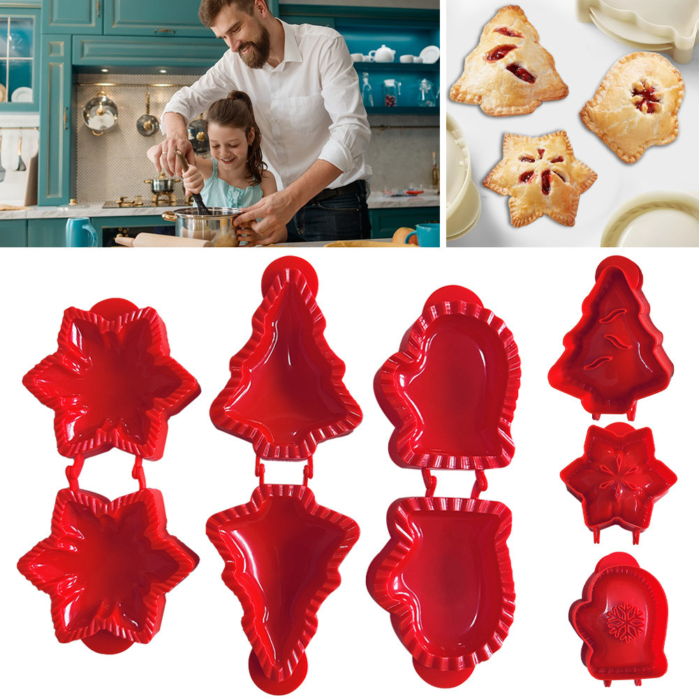🔥CHRISTMAS ON SALE🔥Homemade Christmas dough pop-tarts Mold Set(Christmas tree+Gloves+Snowflake)