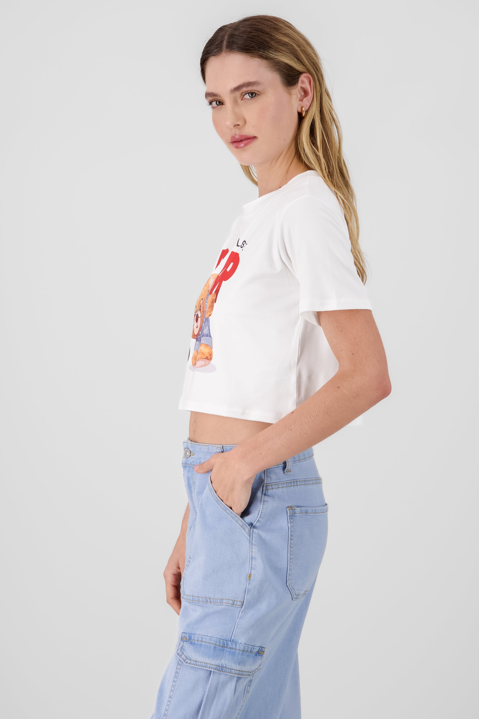 Bear Print T shirt