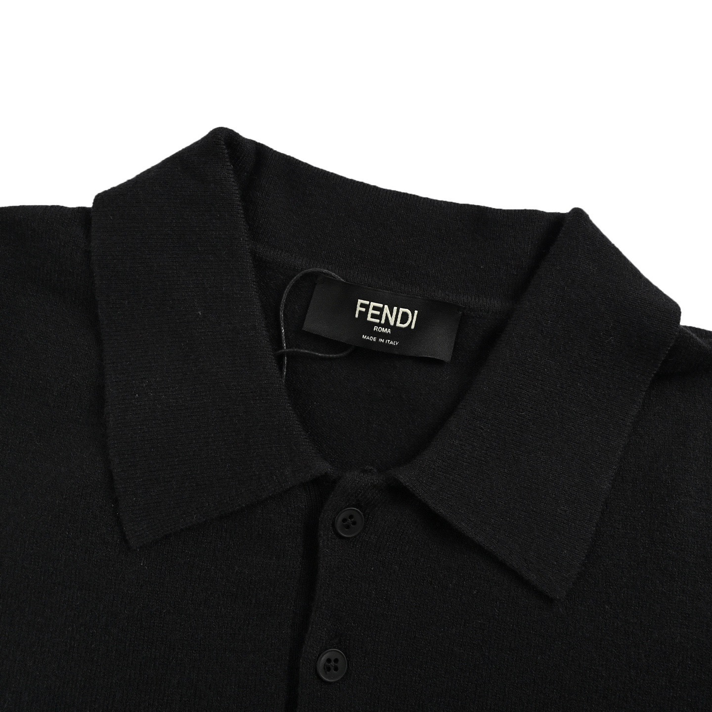 Fendi 25ss FF embossed knitted Polo short sleeve