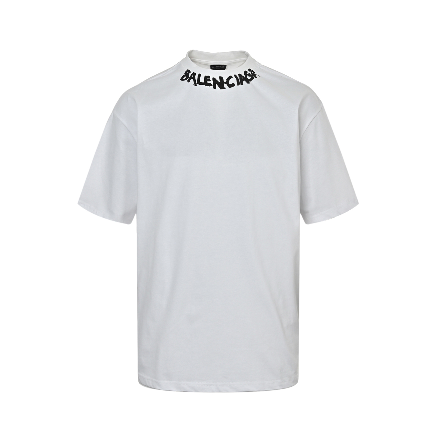 Balenciaga Neckline Letter Print Short Sleeve