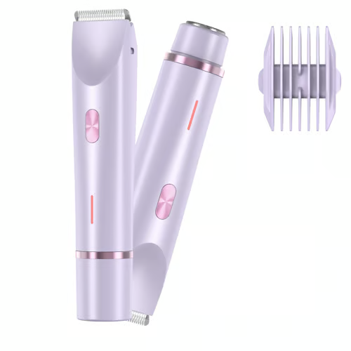 2 in 1 Electric Shaver for Women, 1 Box Rechargeable Electric Shaver & Accessories, Wet and Dry Use Body Trimmer for Home & Travel, Halloween, Christmas