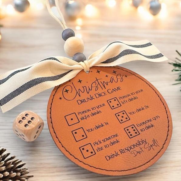 Gift Exchange Dice Game Christmas Ornament