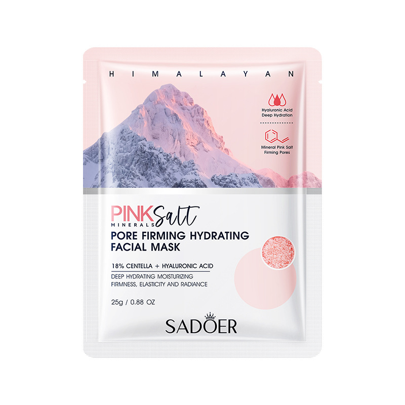Himalayan pink salt pore tightening hydrating moisturizing mask moisturizing moisturizing mask