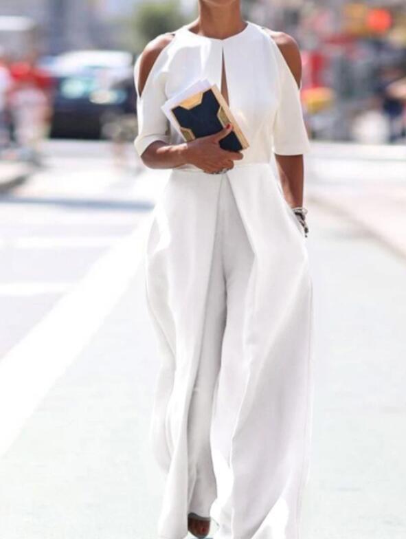 Women's Washed-Out Loose Straight-Leg Stitched Jumpsuit