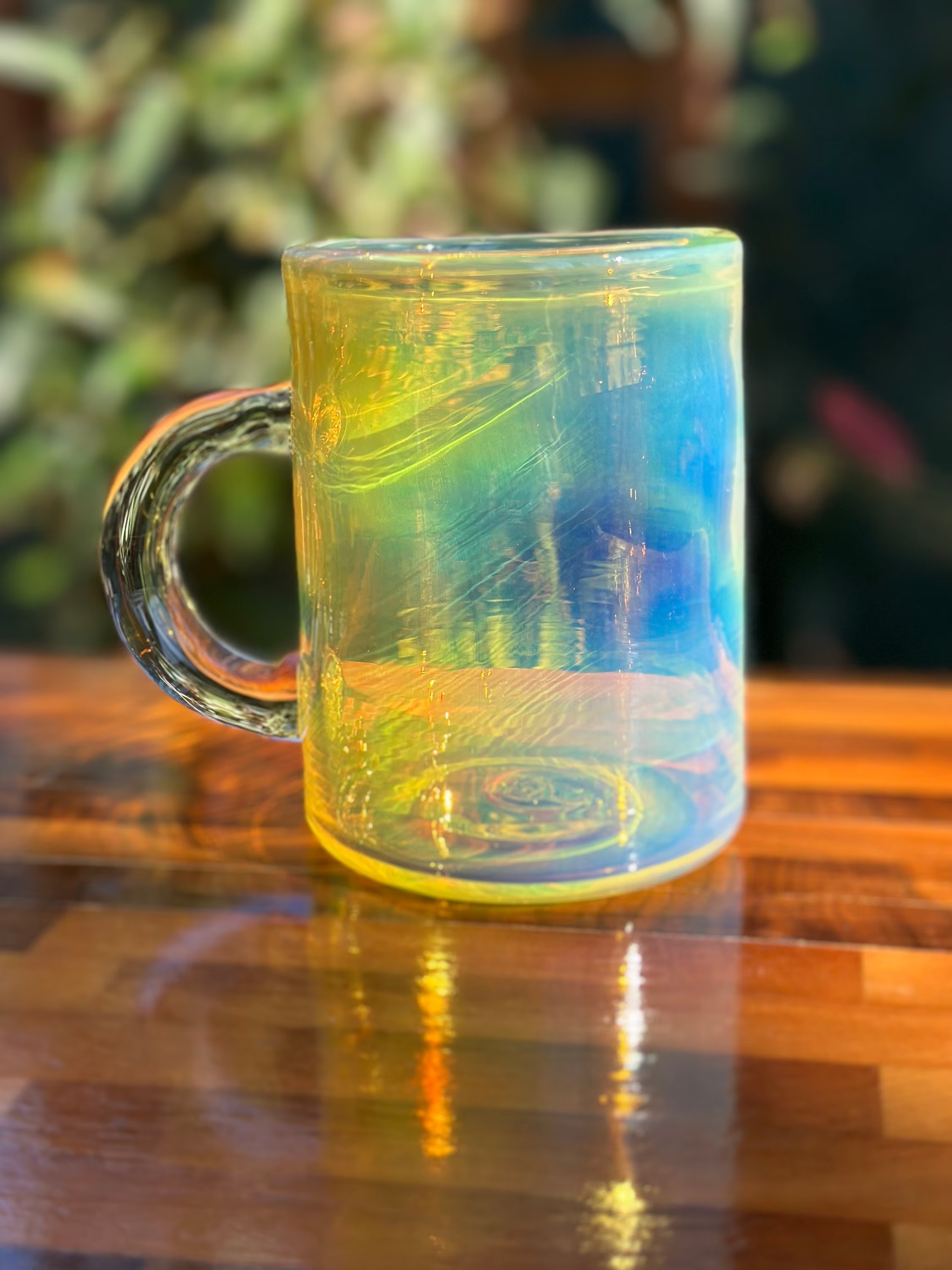 Iridescent Glass Mug