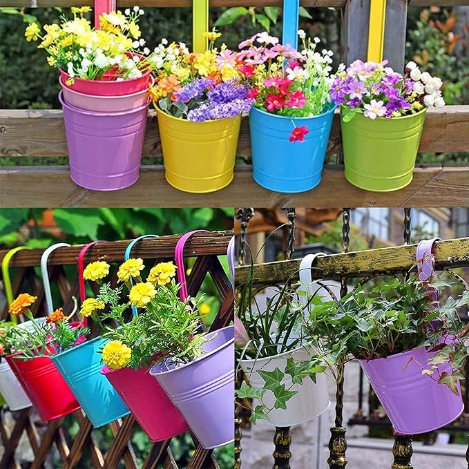 🎍🎍Metal Bucket Hanging Flower Pot(🌺Flash Sale - 50% Off)