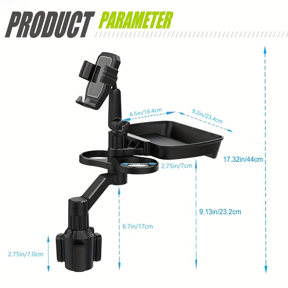 Car Mobile Phone Holder, Beverage Coffee Small Table Zero Food Convenient Bread Placement Water Cup Position Mobile Phone Holder Multifunctional Car Water Cup Holder Coffee Small Table Car Cup Holder Convenient Bread Drink Holder Mobile Phone Holder
