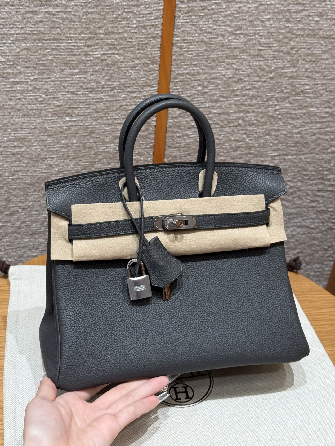 Hermès Birkin 88 Graphite Handbag (Handmade to Order)