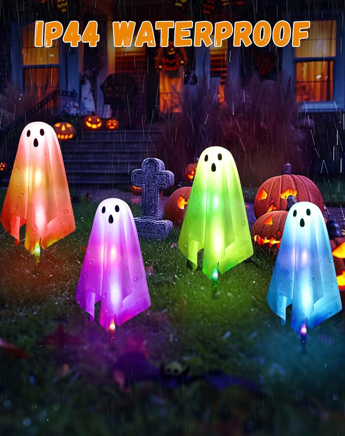 ⚡Flash Sale⚡Halloween Ghost Pathway Lights Decorations Outdoor