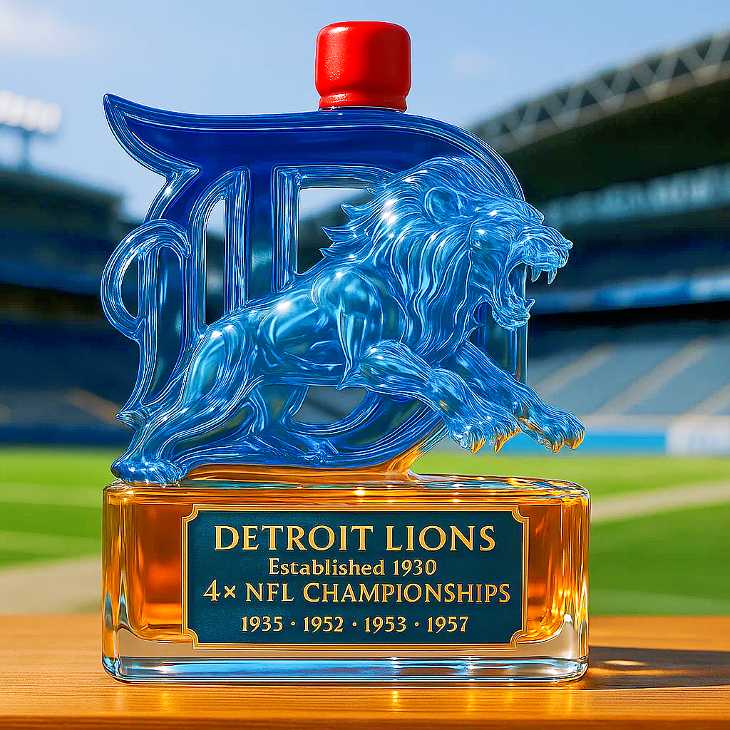 Detroit Proud Legacy Whiskey Bottle