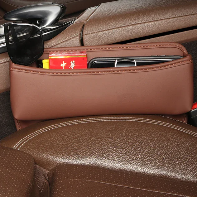 🔥Hot Sale🔥 Exclusive Logo Leather Car Seat Storage Box