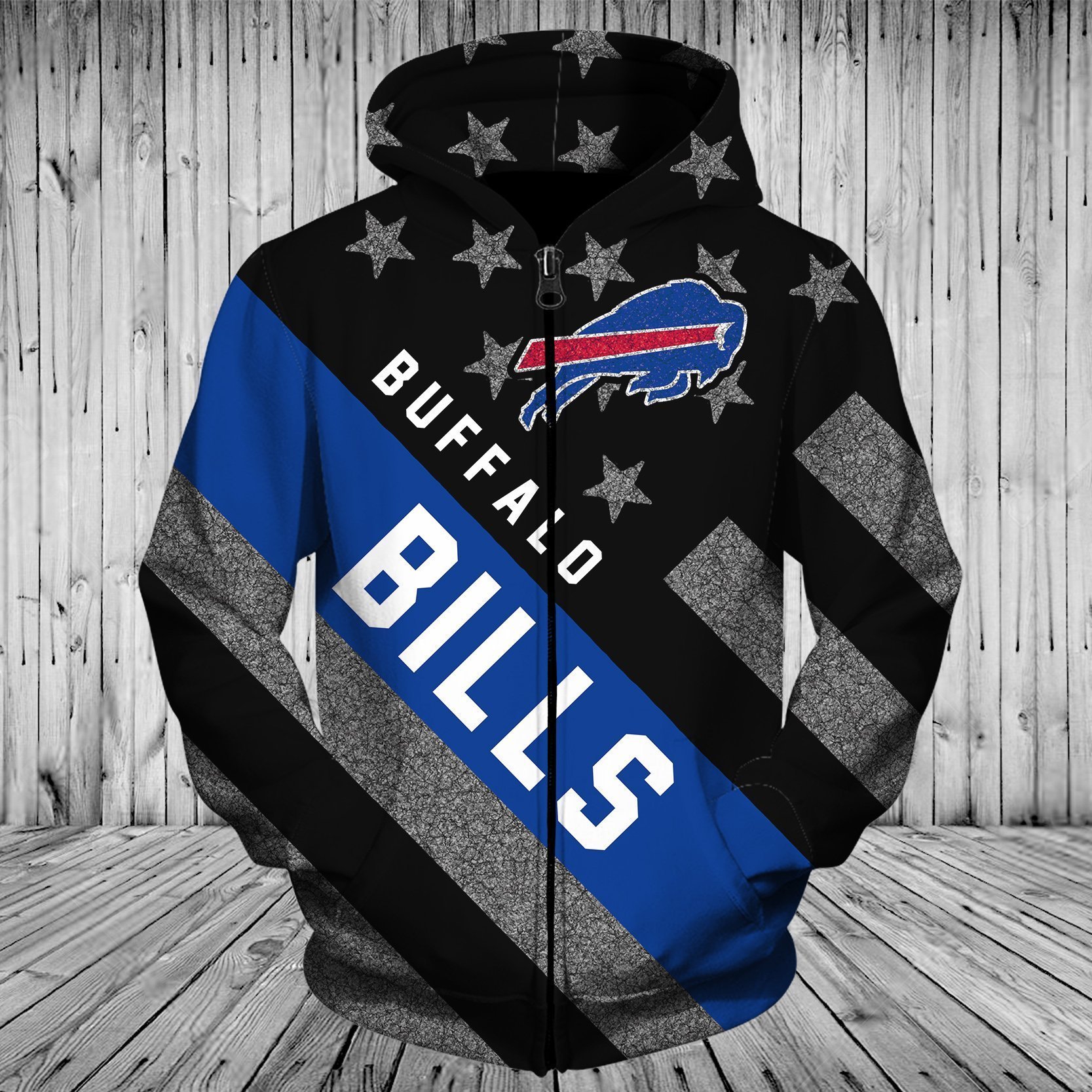 BILLS HOODIE 3D FLAG 66