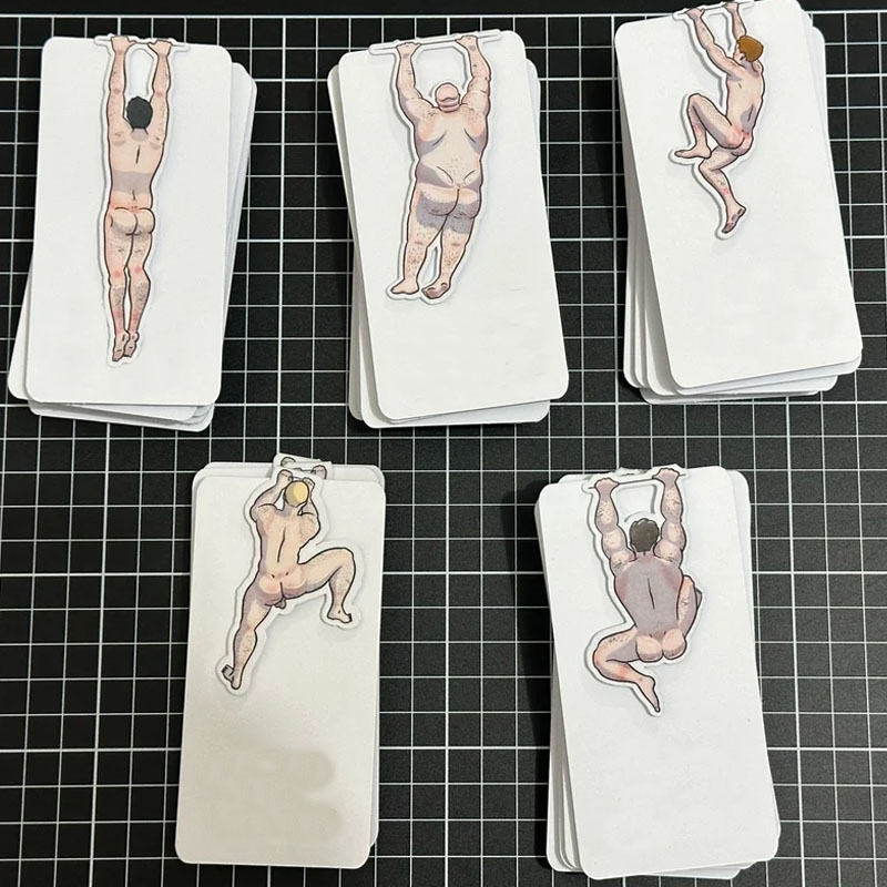 Naked Men Magnetic Bookmarks